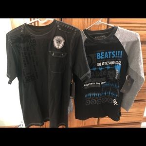 2 new boys youth shirts with tags